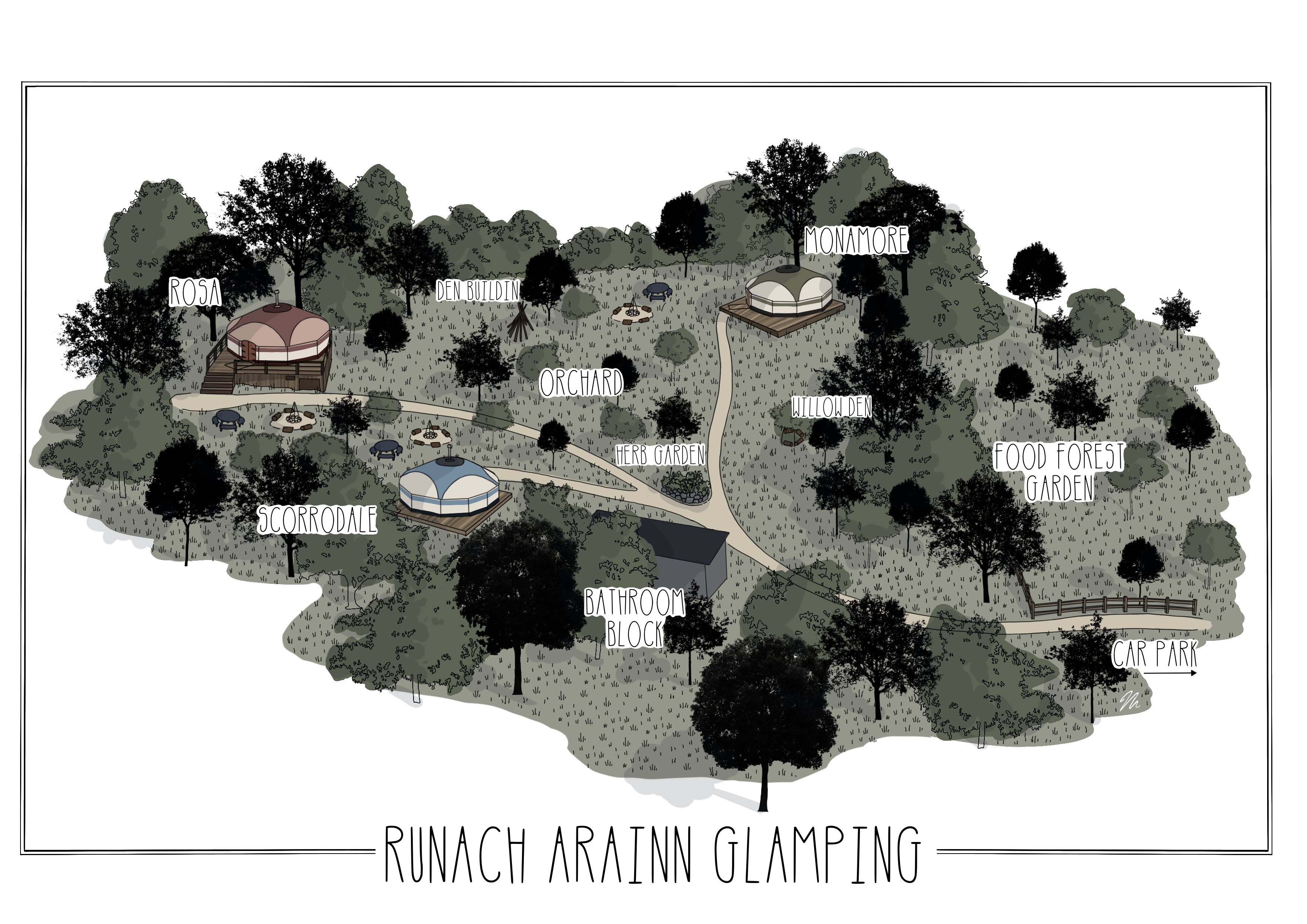 Runach Arainn Site Plan